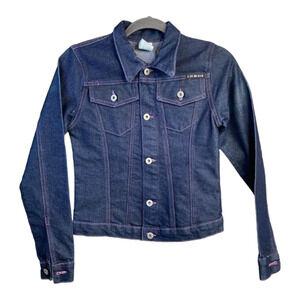 Urban Renewal Women's Blue Denim Jean Jacket Size Small Fitted Capsule Wardrobe